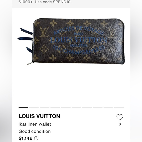 π₯π₯LOUIS VUITTON RARE collectors wallet w/ Chain π₯π₯ - Picture 14 of 14